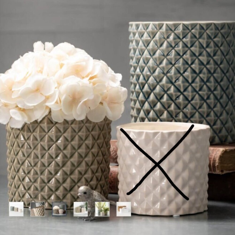 Ceramic Pots for Indoor Plant, Planters Drainage Holes, Minimalist Flower Pots